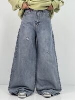 شلوار جین زنانه سوپر بگ روشن