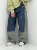 شلوار جین زنانه فول بگ کارپنتری