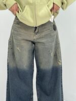 شلوار جین زنانه فول بگ کارپنتری