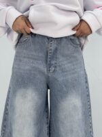 شلوار جین زنانه سوپر بگ آبی روشن سنگشور