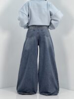 شلوار جین زنانه سوپر بگ آبی جدید
