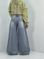 شلوار جین زنانه سوپر بگ آبی روشن