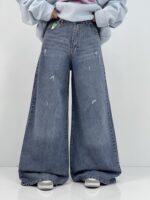 شلوار جین زنانه سوپر بگ آبی جدید