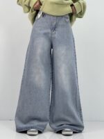شلوار جین زنانه سوپر بگ آبی روشن