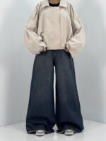 بامبر جکت کوتاه زنانه کتان استخوانی