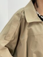 بامبر جکت کوتاه زنانه کتان کرم