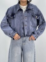 کت جین زنانه آبی