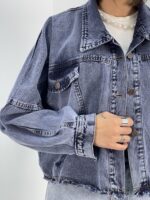 کت جین زنانه زغالی