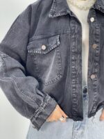 کت جین زنانه زغالی