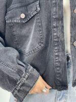 کت جین زنانه زغالی