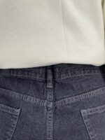 شلوار جین زنانه فول بگ آبی سنگشور سایز بزرگ