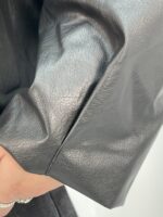 بامبر جکت چرم زنانه قهوه ای