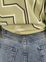 شلوار جین زنانه واید لگ قد 90 آبی