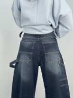 شلوار جین زنانه بالونی مکس کارپنتری آبی