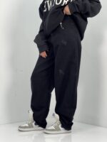 شلوار جین زنانه بالونی کارپنتری مشکی