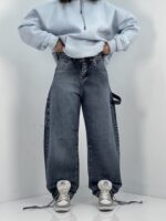 شلوار جین زنانه بالونی مکس کارپنتری آبی