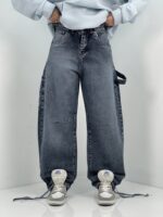 شلوار جین زنانه بالونی مکس کارپنتری آبی