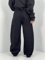 شلوار جین زنانه بالونی کارپنتری مشکی