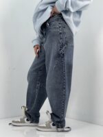 شلوار جین زنانه بالونی مکس کارپنتری آبی