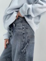 شلوار جین زنانه بالونی مکس کارپنتری آبی