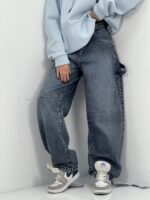 شلوار جین زنانه بالونی مکس کارپنتری آبی