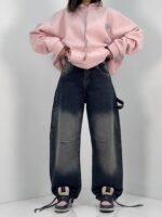 شلوار جین زنانه بالونی مکس کارپنتری آبی