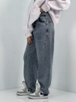 شلوار جین زنانه بالونی کارپنتری آبی