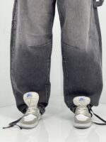 شلوار جین زنانه بالونی مکس کارپنتری زغالی