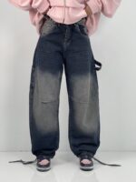 شلوار جین زنانه بالونی مکس کارپنتری آبی