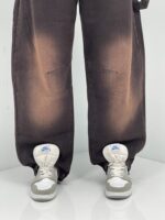 شلوار جین زنانه بالونی مکس کارپنتری آجری