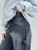 شلوار جین زنانه بالونی مکس کارپنتری آبی