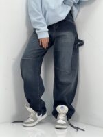 شلوار جین زنانه بالونی مکس کارپنتری آبی