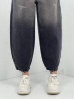 شلوار جین زنانه مام بالون زغالی