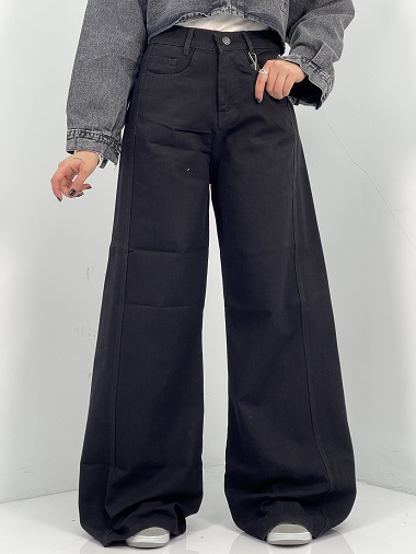 شلوار جین زنانه شافل بگ مشکی