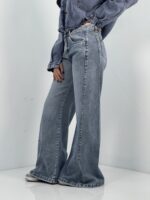 شلوار جین زنانه شافل بگ آبی