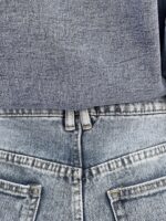 شلوار جین زنانه شافل بگ آبی