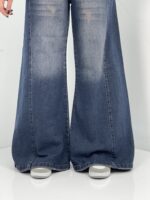 شلوار جین زنانه شافل بگ سرمه ای