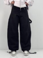 شلوار جین زنانه بالونی مکس مشکی