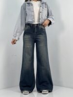 شلوار جین زنانه فلر بگ گازوئیلی