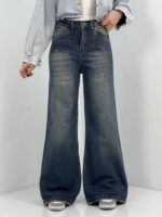 شلوار جین زنانه فلر بگ گازوئیلی