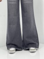 شلوار جین زنانه فلر بگ زغالی