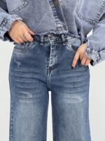 شلوار جین زنانه فلز بگ آبی