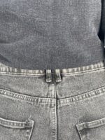 شلوار جین زنانه فلر بگ زغالی