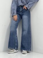 شلوار جین زنانه فلز بگ آبی