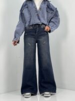 شلوار جین زنانه فلر بگ گازوئیلی